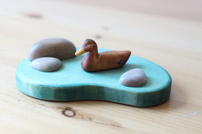 Female Mallard Duck Swimming